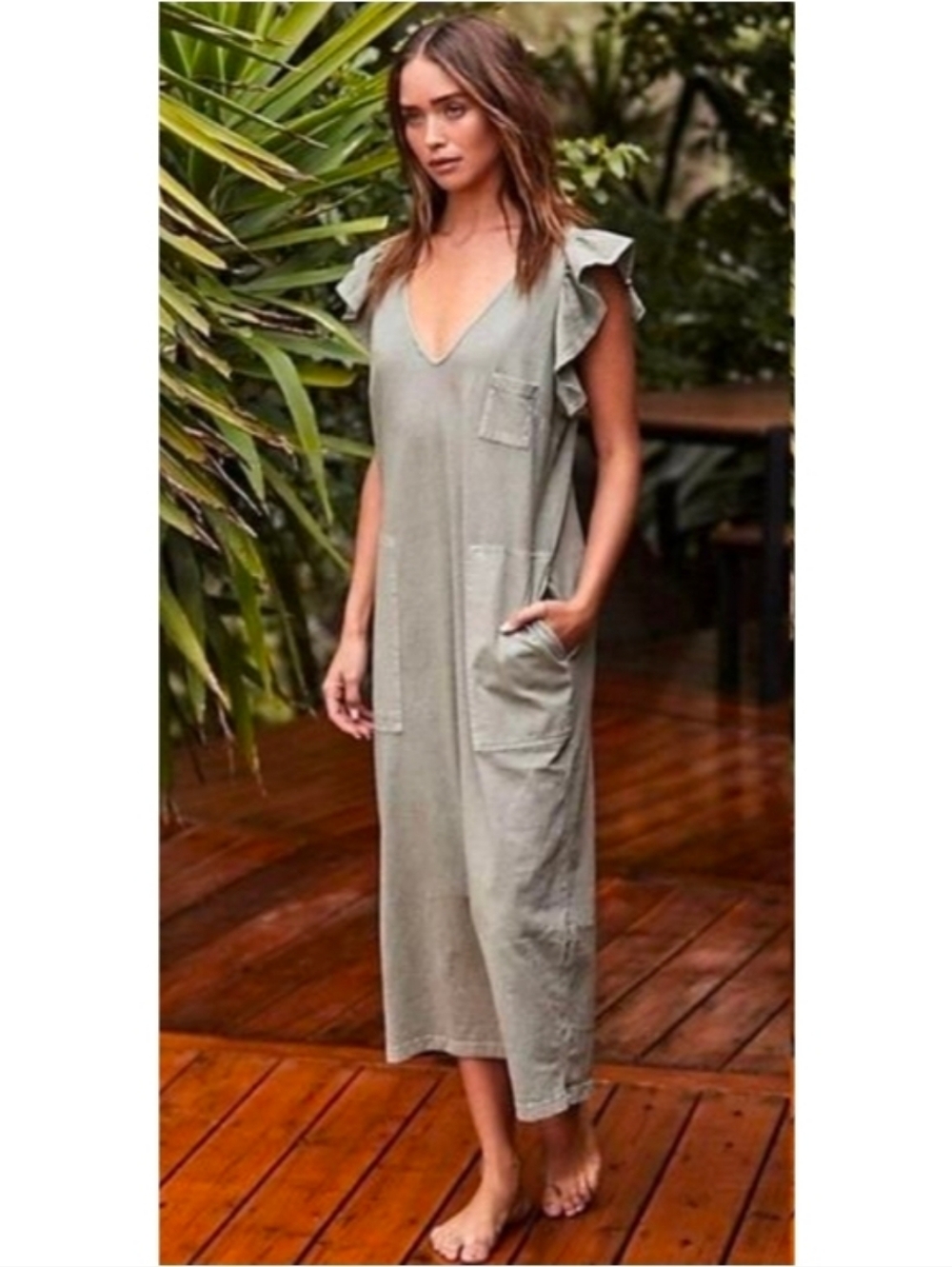 Free People Beach Once Upon A Sea Midi Dress Nwot